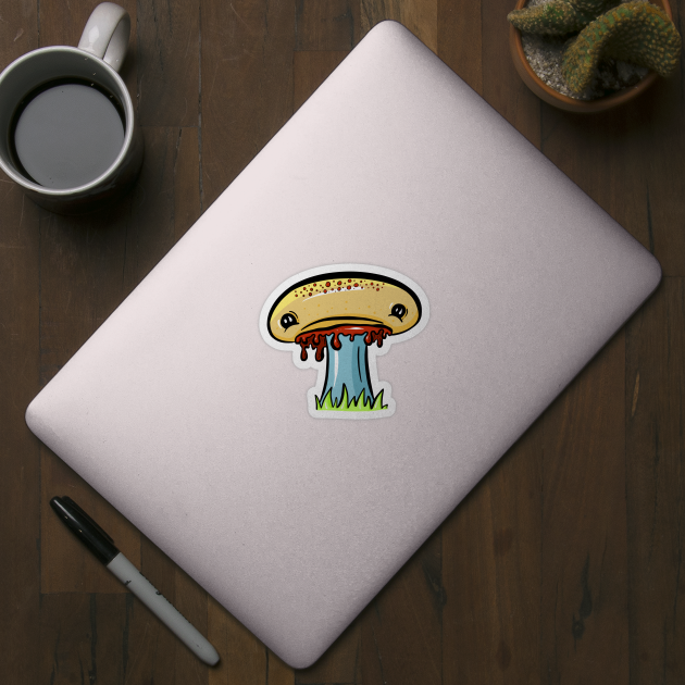 Sad Sad Mushroom Cartoon by Squeeb Creative